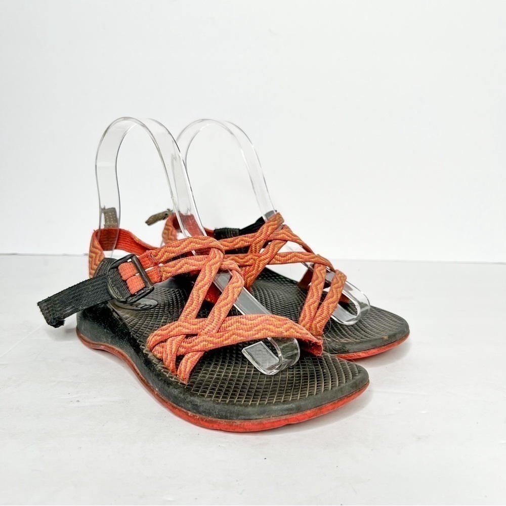 Chaco ZX/1 Orange Summer Hiking Water Sandals Size 2 Girls